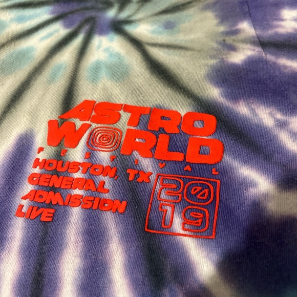 ASTROWORLD FESTIVAL TIE DYE SHIRT 2019 #astroworld #travisscott #cactusjack - Picture 2 of 7